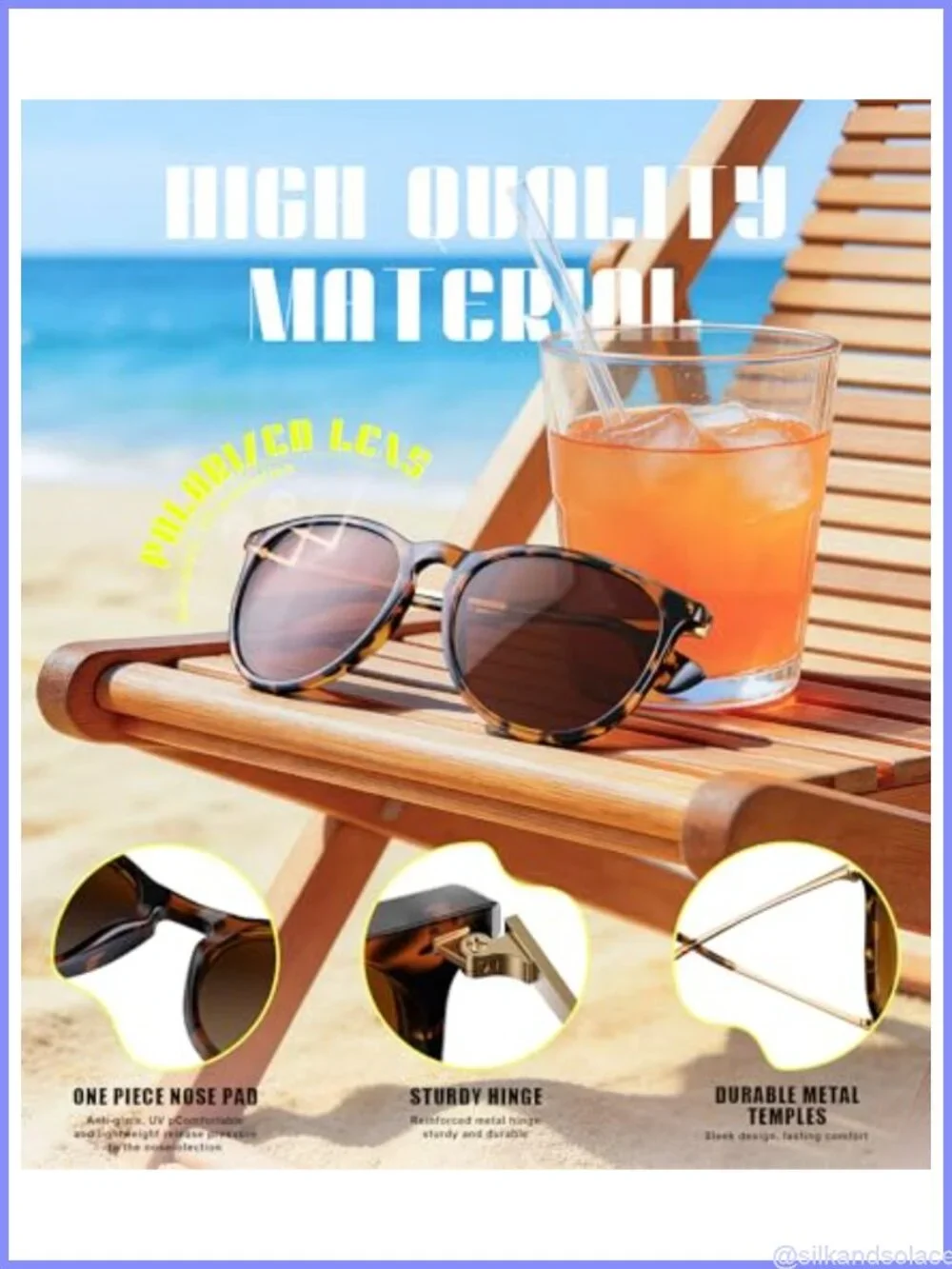 Polarized Retro Round Sunglasses UV400 Lightweight Full-Frame